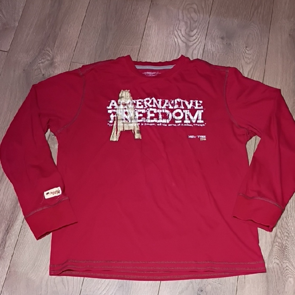 Alternative Red Long‎ Sleeve Tee XXL
